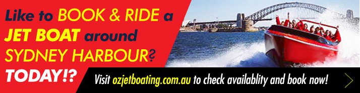 Book and ride a jet boat around sydney harbour